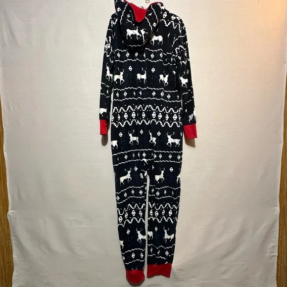 NWT Tipsy Elves Blue Fair Isle Jumpsuit - Picture 5 of 9